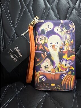 Loungefly Disney Mickey & Friends Purple Wallet with Gold Zipper